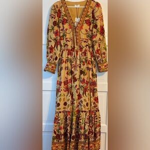 Bohemian Floral Long Sleeve Dress